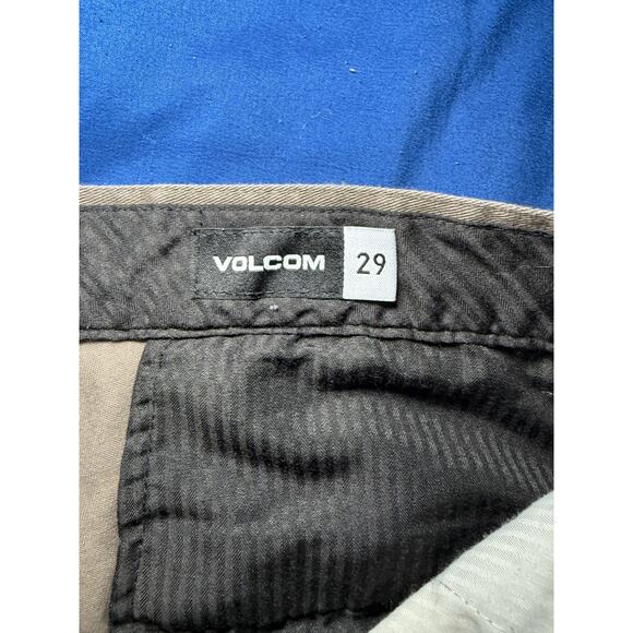 Volcom brown chino shorts mens 29 casual normcore streetwear urban‎ skater - Picture 4 of 8
